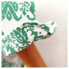 Load image into Gallery viewer, 1940s - Adorable Green White Day Dress - W29 (74cm)