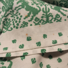 Load image into Gallery viewer, 1940s - Adorable Green White Day Dress - W29 (74cm)