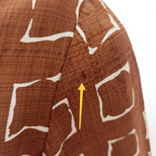 Charger l'image dans la galerie, 1950s - Gorgeous Brown Abstract Rayon Dress - W25/26 (64/66cm)