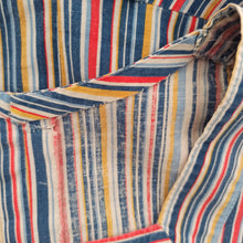 Load image into Gallery viewer, 1940s - Adorable Rainbow Stripes Cotton Dress - W31.5 (80cm)