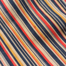 Load image into Gallery viewer, 1940s - Adorable Rainbow Stripes Cotton Dress - W31.5 (80cm)