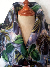 Charger l'image dans la galerie, 1950s - Stunning Abstract Floral Satin Dress - W37 (94cm)