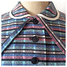 Load image into Gallery viewer, 1950s - Fabulous Brick Wall Print Cotton Dress - W27 (68cm)