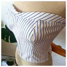 Charger l'image dans la galerie, 1950s - SPORTFIT, France - Unworn Striped Cotton Bustier - W28 (72cm)