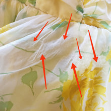 Charger l'image dans la galerie, 1950s - Stunning Yellow Roses Prom Dress - W25 (64cm)