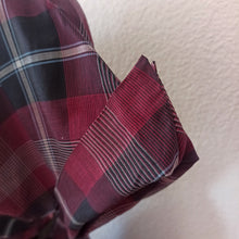 Charger l'image dans la galerie, 1940s 1950s - Gorgeous Rosewood Burgundy Tartan Dress - W32 (82cm)