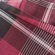 Charger l'image dans la galerie, 1940s 1950s - Gorgeous Rosewood Burgundy Tartan Dress - W32 (82cm)