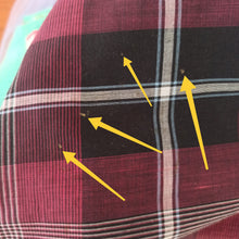 Charger l'image dans la galerie, 1940s 1950s - Gorgeous Rosewood Burgundy Tartan Dress - W32 (82cm)