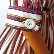 Charger l'image dans la galerie, 1950s - Gorgeous Color Stripes Autumn Dress - W32 (82cm)