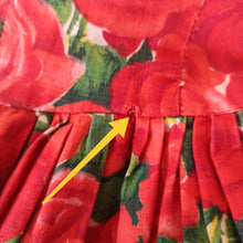 Charger l'image dans la galerie, 1950s - Stunning French Rosegarden Dress - W29 (74cm)