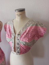 Charger l'image dans la galerie, 1950s 1960s - Horrockses, UK - Stunning Pink Bolero Dress - W25 (64cm)