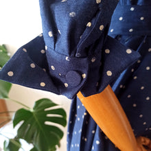 Charger l'image dans la galerie, 1950s - Iconic Dotted French Couture Soft Wool Dress - W27.5 (70cm)