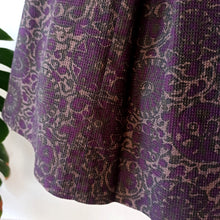 Charger l'image dans la galerie, 1950s 1960s - Autumnal Plum Textured Cotton Dress - W27 (68cm)