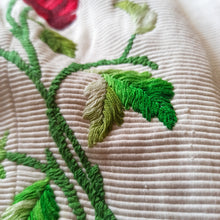 Charger l'image dans la galerie, 1950s - Fabulous Petite Roses Embroidery Dress - W24 (62cm)