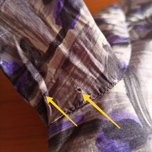 Charger l'image dans la galerie, 1950s - Stunning Purple Abstract Satin Silk Dress - W27.5 (70cm)