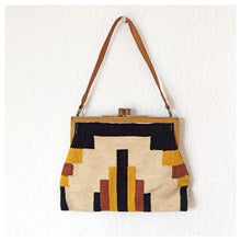 Cargar imagen en el visor de la galería, 1940s - Precious Colors Woven Wool Handbag