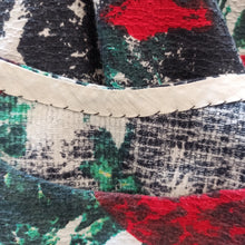 Charger l'image dans la galerie, 1950s 1960s - Stunning Red Abstract Roses Dress - W28 (72cm)