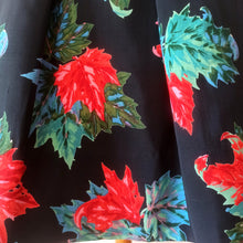 Charger l'image dans la galerie, 1950s - Stunning Black Autumn Leaves Couture Dress - W24 (60cm)