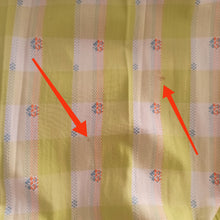 Charger l'image dans la galerie, 1950s - Gorgeous Lime Plaid Cotton Dress - W27 (68cm)