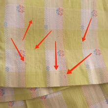 Charger l'image dans la galerie, 1950s - Gorgeous Lime Plaid Cotton Dress - W27 (68cm)