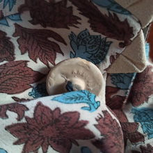 Cargar imagen en el visor de la galería, 1940s - Exquisite Peplum Ceramic Buttons Rayon Dress - W28.5 (72cm)