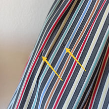 Charger l'image dans la galerie, 1950s - Adorable Rainbow Stripes Cotton Dress - W31 (78cm)