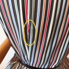 Charger l'image dans la galerie, 1950s - Adorable Rainbow Stripes Cotton Dress - W31 (78cm)
