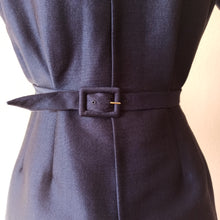 Charger l'image dans la galerie, 1950s - Spectacular Bombshell Buckle Back Wool Dress - W31.5 (80cm)