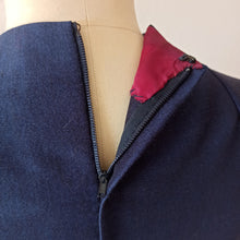 Charger l'image dans la galerie, 1950s - Spectacular Bombshell Buckle Back Wool Dress - W31.5 (80cm)