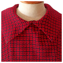 Charger l'image dans la galerie, 1950s - WÜNDISCH, Augsburg - Gorgeous Red & Black Dress - W26 (66cm)
