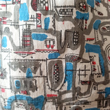 Load image into Gallery viewer, 1950s - Beautiful Novelty Print Cotton Dress - W31 (78cm)