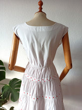 Cargar imagen en el visor de la galería, 1940s 1950s - Henri Ravoux, France - Adorable Day Dress - W27.5 (70cm)