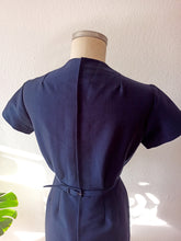 Charger l'image dans la galerie, 1950s - Spectacular Bombshell Buckle Back Wool Dress - W31.5 (80cm)