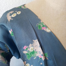 Cargar imagen en el visor de la galería, 1940s - R&K Originals, USA - Exquisite Floral Silk Crepe Dress - W25 (64cm)