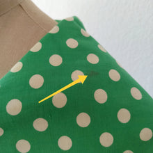 Charger l'image dans la galerie, 1950s - Iconic Adorable Green Dotted Cotton Dress - W27 (68cm)