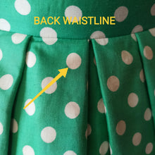 Charger l'image dans la galerie, 1950s - Iconic Adorable Green Dotted Cotton Dress - W27 (68cm)