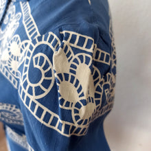 Cargar imagen en el visor de la galería, 1940s - Exquisite Parisien Puffed Sleeves Rayon Suit