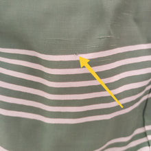 Charger l'image dans la galerie, 1940s 1950s - Gorgeous Green Rayon Stripped Dress - W25/26 (64/66cm)