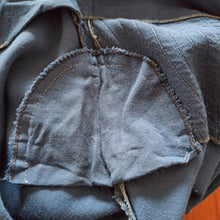 Cargar imagen en el visor de la galería, 1940s - Gorgeous Blue Gabardine Wool Dress - W28 (70cm)