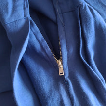 Charger l'image dans la galerie, 1950s - Stunning Royal Blue Gabardine Rayon Dress - W28 (72cm)