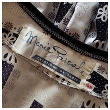 Charger l'image dans la galerie, 1950s - Marie Pascale, Paris - Exquisite Cotton Dress - W27 (68cm)