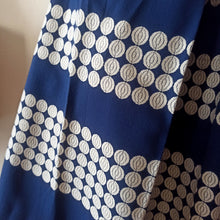 Charger l'image dans la galerie, 1950s - Stunning Royal Blue Gabardine Rayon Dress - W28 (72cm)