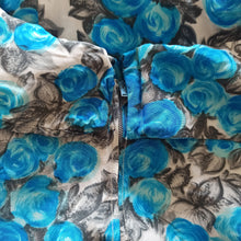 Charger l'image dans la galerie, 1950s -Stunning Roseprint Cold Rayon Dress - W23.5 (60cm)