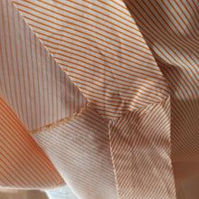 Cargar imagen en el visor de la galería, 1940s 1950s - Adorable Orange Stripes Pockets Dress - W27 (68cm)