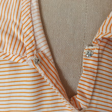 Cargar imagen en el visor de la galería, 1940s 1950s - Adorable Orange Stripes Pockets Dress - W27 (68cm)