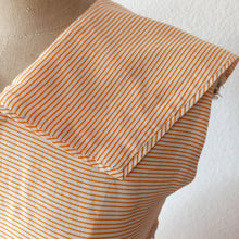 Cargar imagen en el visor de la galería, 1940s 1950s - Adorable Orange Stripes Pockets Dress - W27 (68cm)