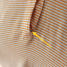 Cargar imagen en el visor de la galería, 1940s 1950s - Adorable Orange Stripes Pockets Dress - W27 (68cm)