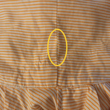 Cargar imagen en el visor de la galería, 1940s 1950s - Adorable Orange Stripes Pockets Dress - W27 (68cm)