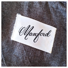 Charger l'image dans la galerie, 1950s - MANFORD - Gorgeous Grey Gabardine Dress - W31 (78cm)