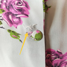 Load image into Gallery viewer, 1940s - Adorable Turquoise Roseprint Rayon Dress - W29 (74cm)